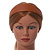 Tan Wide Chunky PU Leather, Faux Leather Hair Band/ HeadBand/ Alice Band - view 2