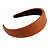 Tan Wide Chunky PU Leather, Faux Leather Hair Band/ HeadBand/ Alice Band - view 7