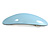 Pastel Blue Acrylic Oval Barrette/ Hair Clip In Silver Tone - 95mm Long - view 7