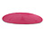 Magenta Acrylic Oval Barrette/ Hair Clip In Silver Tone - 95mm Long - view 8