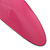 Magenta Acrylic Oval Barrette/ Hair Clip In Silver Tone - 95mm Long - view 5
