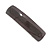 Charcoal Grey Сheckered Print with Glitter Acrylic Square Barrette/ Hair Clip In Silver Tone - 90mm Long - view 9