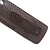 Charcoal Grey Сheckered Print with Glitter Acrylic Square Barrette/ Hair Clip In Silver Tone - 90mm Long - view 5
