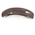 Chocolate Brown Сheckered Print with Glitter Acrylic Square Barrette/ Hair Clip In Silver Tone - 90mm Long - view 7