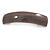 Chocolate Brown Сheckered Print with Glitter Acrylic Square Barrette/ Hair Clip In Silver Tone - 90mm Long - view 9