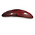 Red/ Black Acrylic Oval Barrette/ Hair Clip In Silver Tone - 90mm Long - view 8