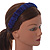 Royal Blue Velour Fabric Flex HeadBand/ Head Band - view 3