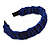 Royal Blue Velour Fabric Flex HeadBand/ Head Band