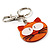 Plastic Funky Cat Key Ring/Handbag Charms (Brown) - view 4