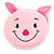 Ligth Pink Little Piggy Fabric Coin Purse/ Bag Charm for Kids - 10.5cm Width
