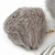 Ivy Grey Faux Fur Pom-Pom and Light Metallic Silver Faux Leather Tassel Gold Tone  Key Ring/ Bag Charm - 21cm L - view 5