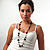 Stunning Dramatic Heart Shape Resin Beaded Necklace - view 2