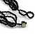 Multistrand Glass And Shell - Composite Necklace (Slate Black) - view 7