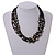 Multistrand Glass And Shell - Composite Necklace (Slate Black) - view 3