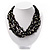 Multistrand Glass And Shell - Composite Necklace (Slate Black) - view 15