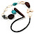Butterfly Leather Cord Necklace -76cm Length - view 5
