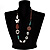 Butterfly Leather Cord Necklace -76cm Length - view 3
