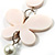 Romantic White Butterfly Leather Cord Long Necklace -80cm Length - view 3