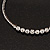 Clear Crystal Flex Choker Necklace In Gun Metal Finish - Adjustable - view 10