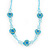 Children's Blue 'Heart' Necklace - 36cm Length/ 4cm Extension