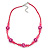 Children's Deep Pink 'Happy Face' Necklace - 36cm Length/ 4cm Extension