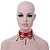 Chic Victorian/ Gothic/ Burlesque Red Bead Choker Necklace - view 10