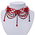 Chic Victorian/ Gothic/ Burlesque Red Bead Choker Necklace