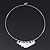 Silver Plated 'Heart' Charm Choker Necklace - 40cm Length