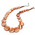 Coral Shell Necklace In Silver Plating - 40cm Length/ 3cm Extension