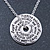 Silver Tone Audrey Hepburn Quote Round Medallion Pendant and Chain - 41cm Length/ 7cm Extension - view 6