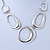Ethnic Oval Link Chunky Neckace In Silver Plating - 38cm Length/ 5cm Extension - view 6