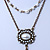 Vintage Inspired Imitation Pearl Square Tassel Pendant With 42cm L/ 4cm Ext Chain In Bronze Tone - view 8