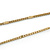Long 2 Strand Matt Gold Floral Necklace - 98cm L - view 7