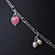Vintage Inspired Heart, Freshwater Pearl, Flower Charms Necklace With Long Tassel In Silver Tone - 36cm Length/ 5cm Extension - view 10