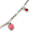 Vintage Inspired Heart, Freshwater Pearl, Flower Charms Necklace With Long Tassel In Silver Tone - 36cm Length/ 5cm Extension - view 6