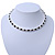 Silver Plated Clear/ Black Austrian Flex Choker Necklace - view 6