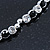 Silver Plated Clear/ Black Austrian Flex Choker Necklace - view 5