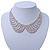 Clear Austrian Crystal Collar Necklace In Silver Tone - 28cm Length/ 15cm Extension - view 4