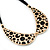 Gold Tone, Crystal Collar Necklace With Black Suede Cords - 40cm L/ 7cm Ext - view 5
