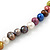 7mm Multicoloured Semi-Round Freshwater Pearl Necklace In Silver Tone - 36cm L/ 4cm Ext - view 3