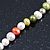 7mm Multicoloured Semi-Round Freshwater Pearl Necklace In Silver Tone - 36cm L/ 4cm Ext - view 10