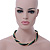 Gold/ Black/ Green Twisted Mesh Necklace - 38cm L/ 4cm Ext - view 3