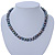 10mm Grey Potato Freshwater Pearl Necklace In Silver Tone - 41cm L/ 6cm Ext - view 4