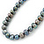 10mm Grey Potato Freshwater Pearl Necklace In Silver Tone - 41cm L/ 6cm Ext - view 7