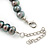 10mm Grey Potato Freshwater Pearl Necklace In Silver Tone - 41cm L/ 6cm Ext - view 6