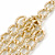 Gold Tone Layered Textured Curb Link Necklace - 42cm L/ 5cm Ext - view 4