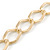 3 Strand, Layered Textured Oval Link Necklace In Gold Tone - 86cm L - view 5