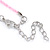 Children's Pink Floral Necklace with Silver Tone Closure - 36cm L/ 6cm Ext - view 5
