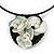 Sea Shell Calla Lily Floral Pendant Flex Wire Choker Necklace - Adjustable - view 2