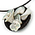 Sea Shell Calla Lily Floral Pendant Flex Wire Choker Necklace - Adjustable - view 9